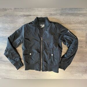 Womens Black Bomber Jacket size small